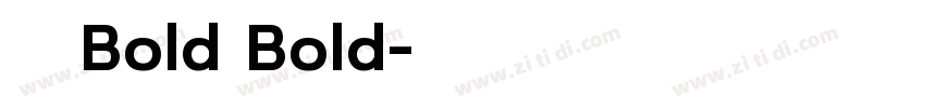 小米 Bold Bold字体转换
